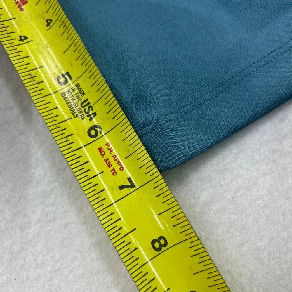 Nike Dri-FIT Womens XL Teal Blue High Rise Biker Athletic Shorts